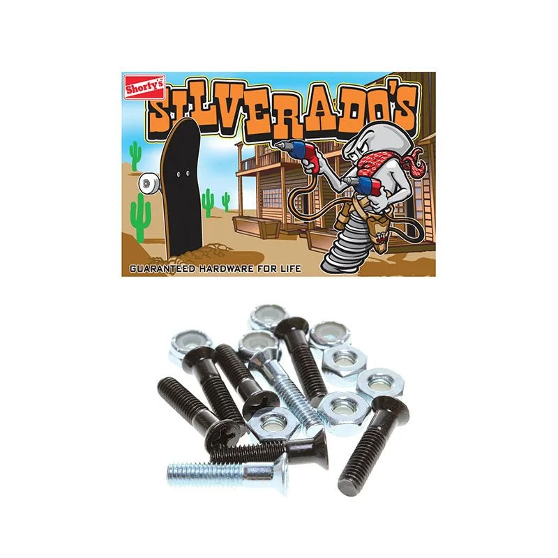 Durable Skateboard Hardware For Expert-Level Performance-Shorty's 1" Silverados Phillips Skateboard Hardware