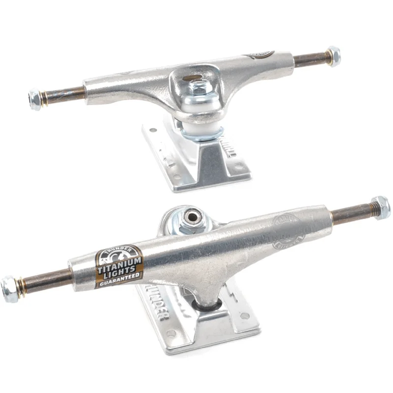 Durable Skateboard Trucks For Competitive Skating-Thunder - Polished Titanium III