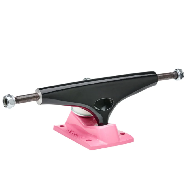 Skateboard Trucks For Advanced Turning Techniques-Krux K5 Black / Pink Skateboarding Trucks (Sold as Single Truck)