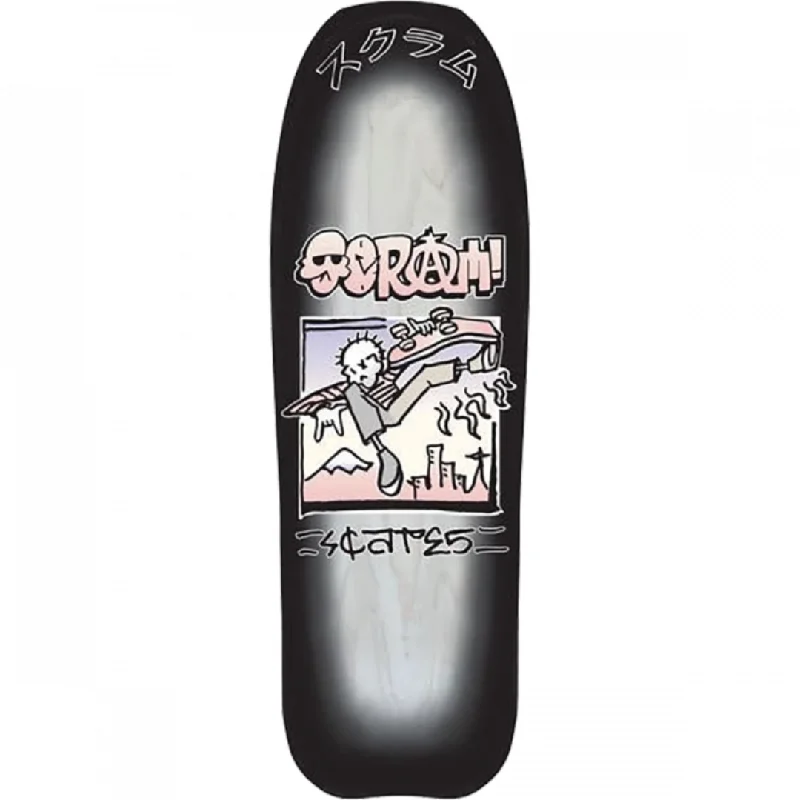 Personalized Skateboard Deck For Street Graphics-10.37" Scram Skateboards Boneless Deck Black / Natural