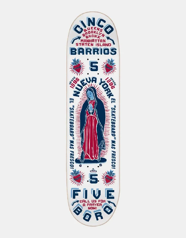 Personalized Skateboard Deck For Graphic Printing-5boro Cinco Barrios Skateboard Deck - 8.25"