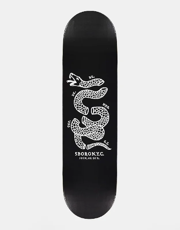 Personalized Skateboard Deck For Street Skating-5boro Join or Die Skateboard Deck - 8.75"