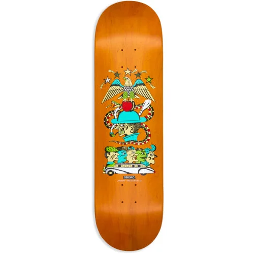 Custom Skateboard Deck With Professional Graphics-5Boro X Thomas Redrey Jimmy McDonald Orange Skateboard Deck 8.5"