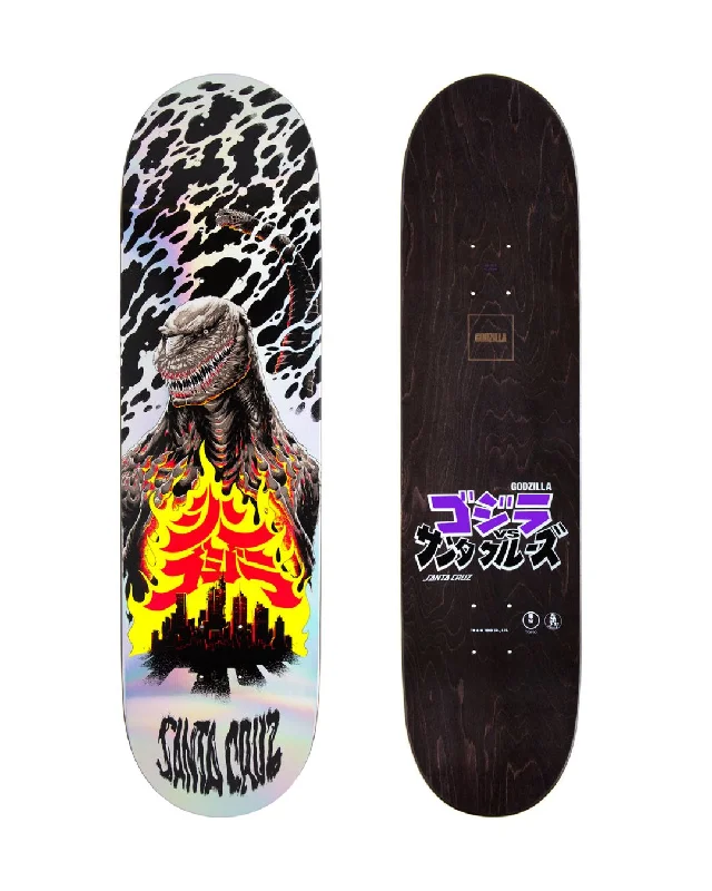 Personalized Skateboard Deck For Board Collectors-8.5" Godzilla Shin Knox Firepit Santa Cruz Skateboard Deck