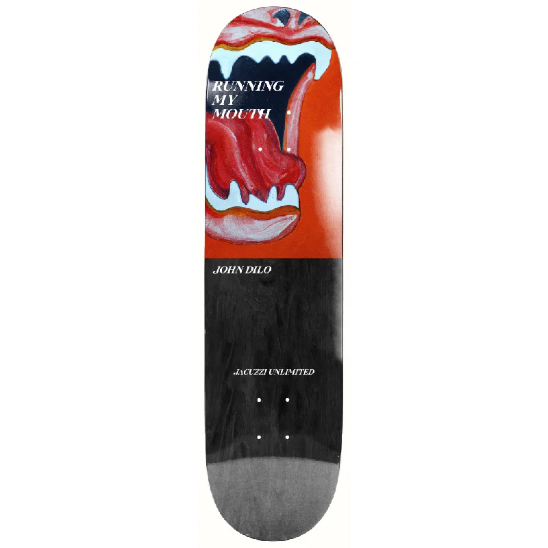 Personalized Skateboard Deck For Street Wear-8.5" Jacuzzi Unlimited John Dilo Mouth Marathon EX7 Deck - Black