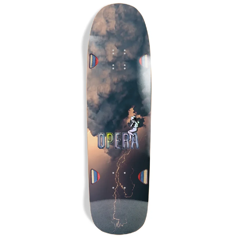 Personalized Skateboard Deck For Skateboarding Culture-9.125" Opera Skateboards Cloudy - EX7 Deck - Holographic