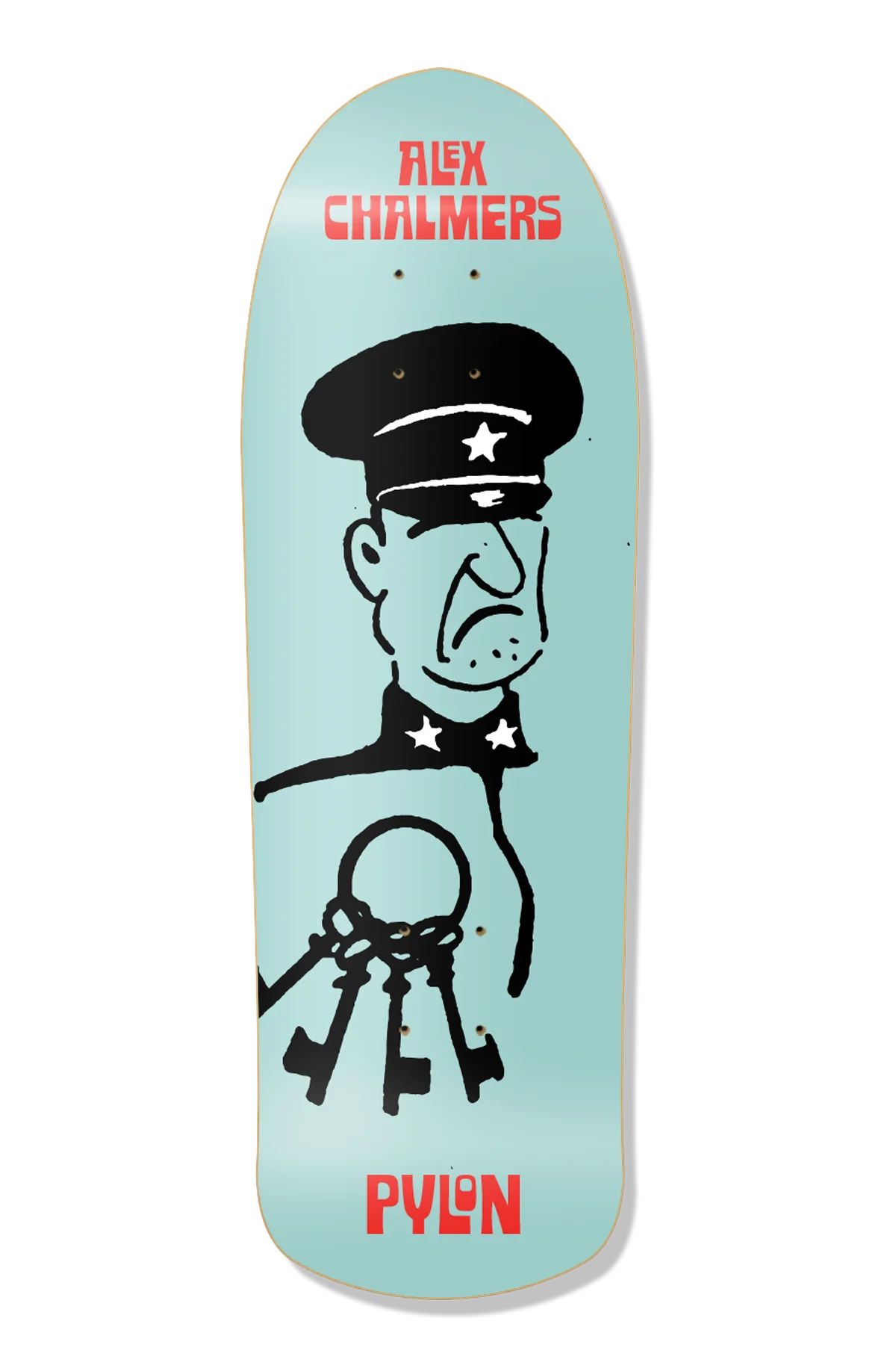 Custom Skateboard Deck For Skating Tricks-Alex Chalmers "The Warden" - Pylon Deck 9.375