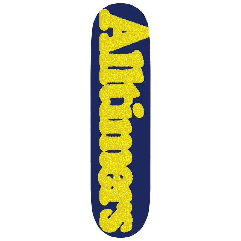 Personalized Skateboard Deck For Performance Boards-Alltimers Broadway Stoned Board Navy/Yellow 8.1