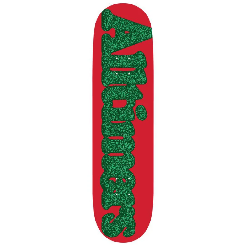 Personalized Skateboard Deck For Cool Skate Designs-Alltimers Broadway Stoned Board Red/Green 8.1