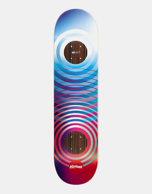 Custom Skateboard Deck For Outdoor Skateboarding-Almost Bowerbank Gradient Rings R7 Skateboard Deck - 8"