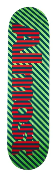 Personalized Skateboard Deck For Skate Brands-Almost Stripes Green Deck 8 in