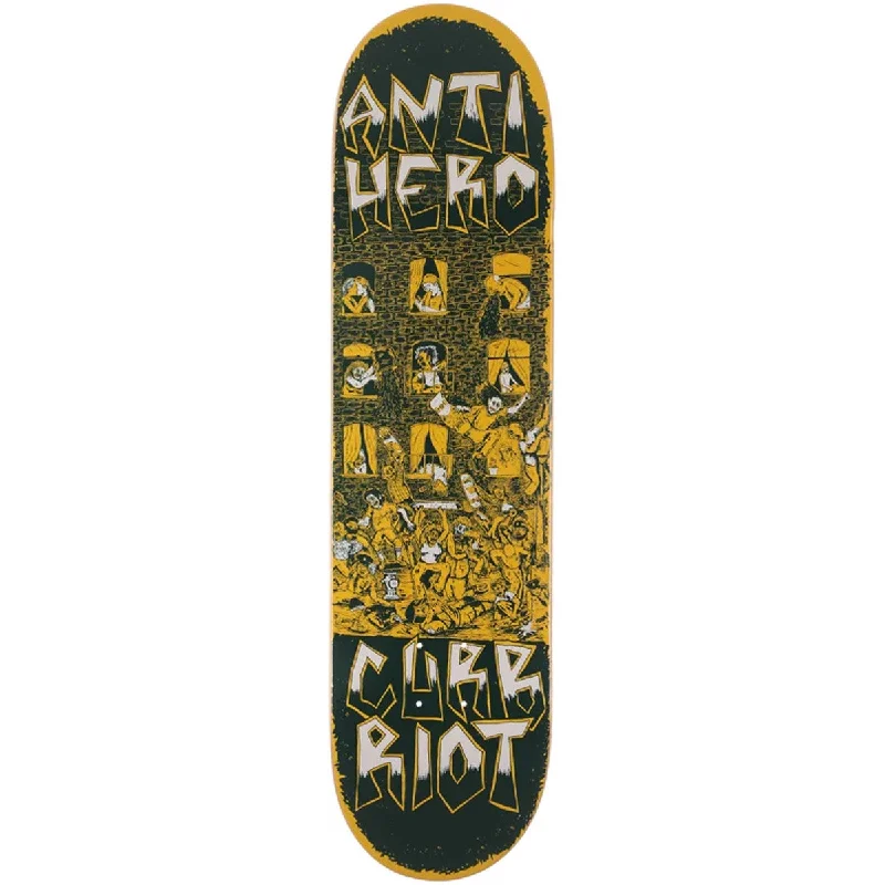 Custom Skateboard Deck For Skating The Streets-Anti Hero Curb Riot Redux Deck 8.12"