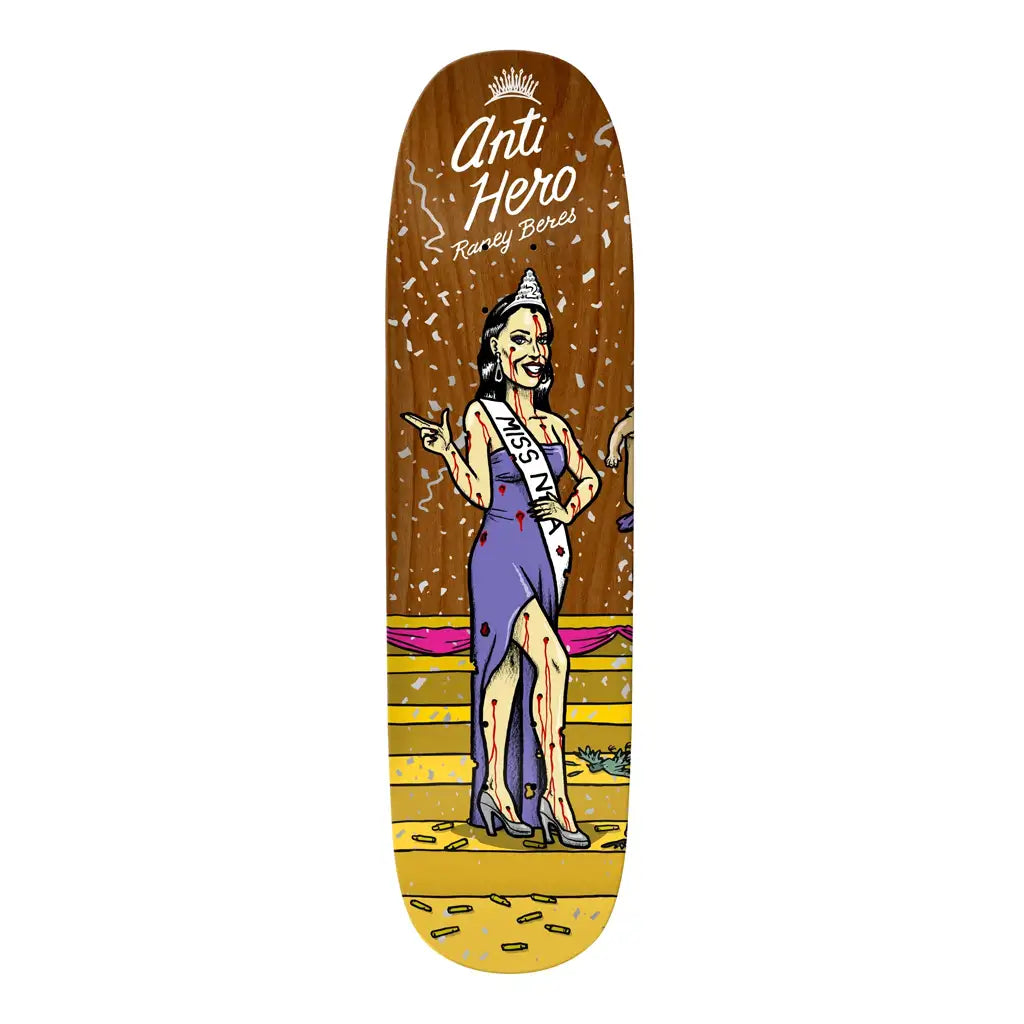 Personalized Skateboard Deck For Urban Riders-Anti-Hero Miss Corporate Greed Raney Beres Skateboard Deck