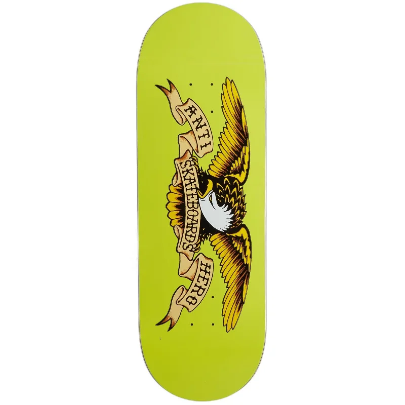 Personalized Skateboard Deck For Custom Shape-Anti-Hero Team Shaped Eagle Horse Pill Skateboard Deck - Yellow - 10.00"