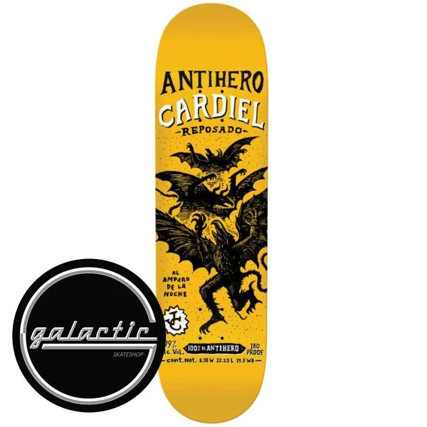 Personalized Skateboard Deck With Cool Graphics-Antihero Cardiel Carnales Deck 8.38"