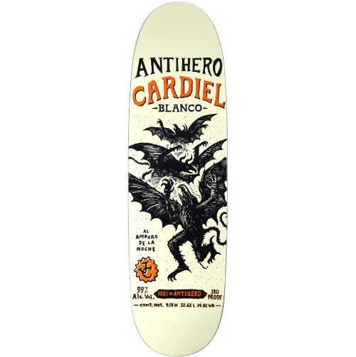 Custom Skateboard Deck With Premium Wood-Antihero Cardiel Carnales Huffer Shaped Skateboard Deck 9.18"