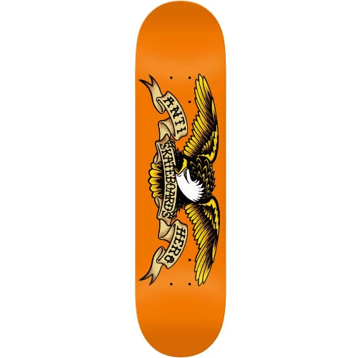 Custom Skateboard Deck For Cruising-Antihero Classic Eagle Skateboard Deck Orange 9.0"