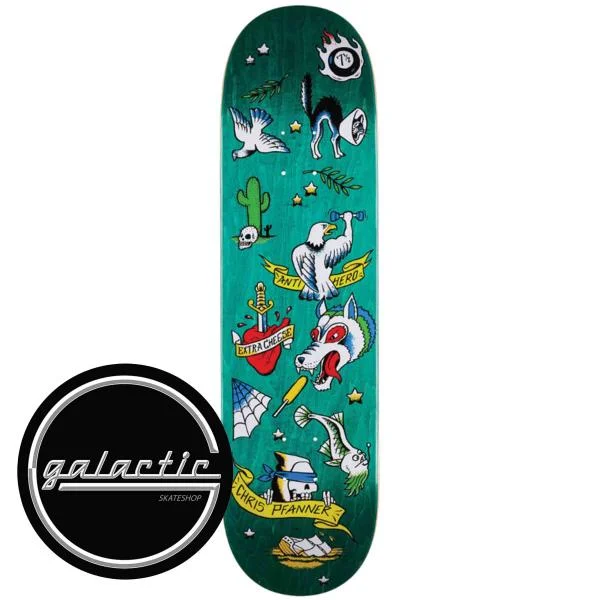 Personalized Skateboard Deck For Fashion-Antihero Pfanner No Regerts Deck 8.25"