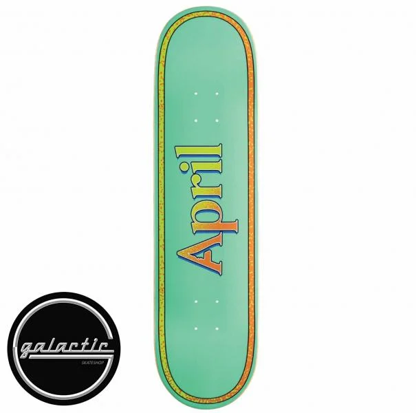 Custom Skateboard Deck For Professional Skate Art-April Logo Retro Deck 8.75"