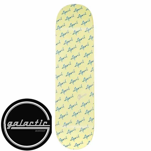 Personalized Skateboard Deck For Graphic Printing-April Shane O'Neil Chrome Script Deck 8.5"