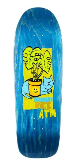 Custom Skateboard Deck For Beginners And Pros-ATM Click Donovan Rice Nap Blue Stain Deck 9.5 in