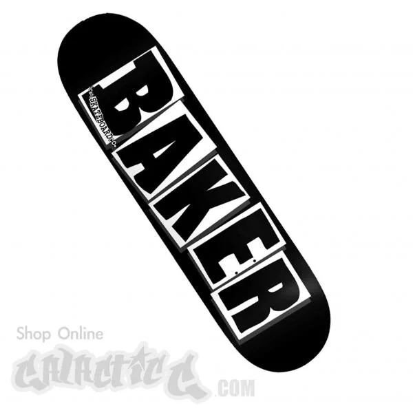 Personalized Skateboard Deck For Signature Designs-Baker Brand Logo Black/White Deck 8.0"