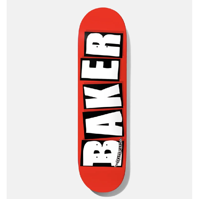 Custom Skateboard Deck For Special Events-Baker Brand Logo Deck Red/Black/White