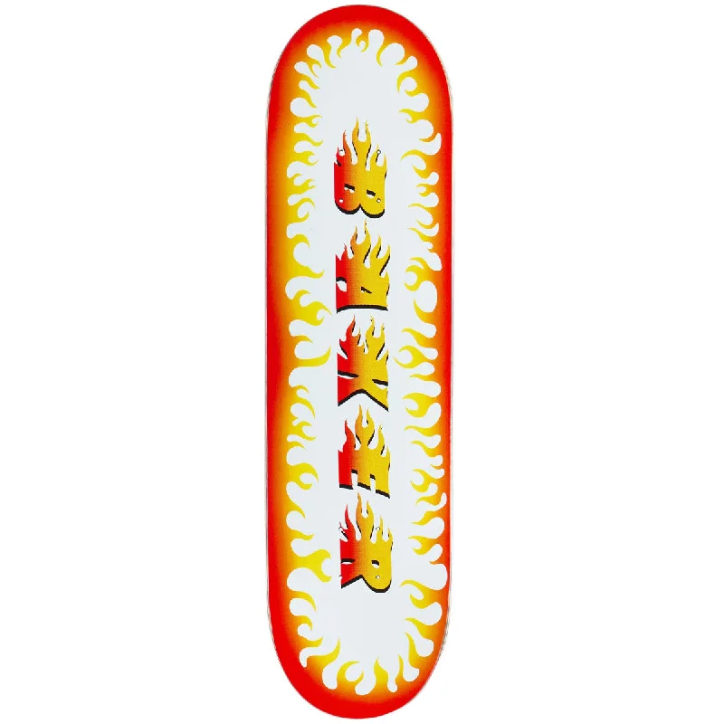 Personalized Skateboard Deck For Outdoor Use-Baker Casper Flama Blanca Skateboard Deck - 8.25"