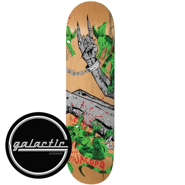 Personalized Skateboard Deck For Outdoor Adventures-Baker JC Toxic Rats Deck 8.25"