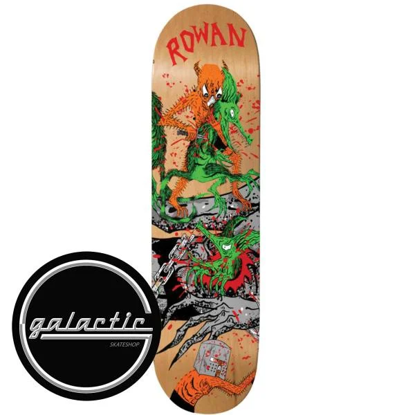 Custom Skateboard Deck For Kids With Bold Designs-Baker RZ Toxic Rats Deck 8.38"