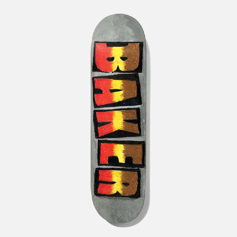 Custom Skateboard Deck For Custom Color Patterns-Baker Skateboard T-Funk Yellow Stripe Skateboard Deck - 8.00