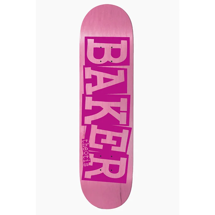 Custom Skateboard Deck For Skate Culture-Baker Skateboards Theotis Beasley Ribbon Pink Veneer Skateboard Deck - 8.00"