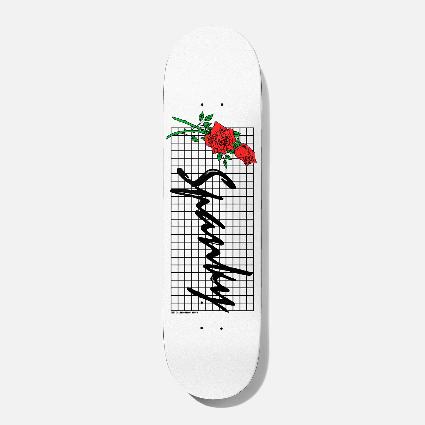 Personalized Skateboard Deck For Outdoor Adventures-Baker Spanky Roses Skateboard Deck - 8.25