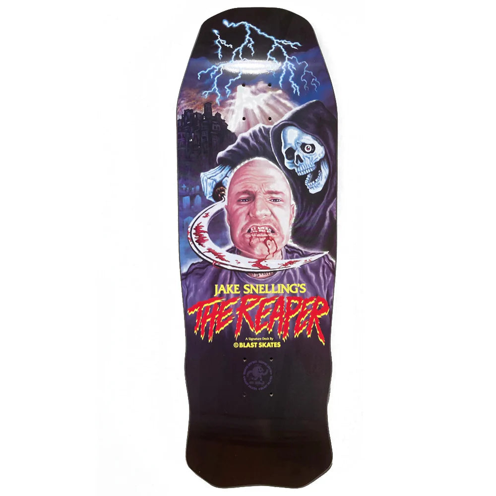 Custom Skateboard Deck For Heavy Riders-Blast Skateboards Jake Snelling Reaper Deck - 10.0