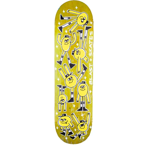 Personalized Skateboard Deck With Special Paintings-Blast Skates "Mascot Doodle" Skateboard Deck 9"