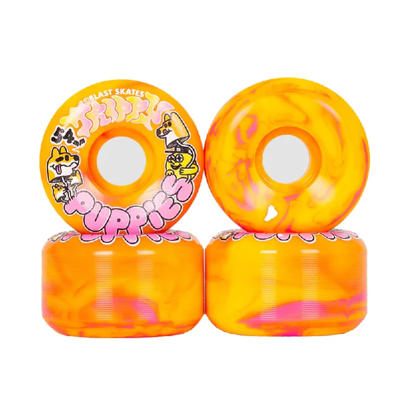 Skateboard Wheels For Professional Style-Blast Trippy Puppies Skate Wheels