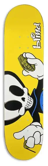 Personalized Skateboard Deck For Full Customization-Blind Micky Papa Reaper Deck 8 in