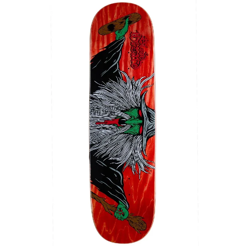 Custom Skateboard Deck For Team Skateboards-Blood Wizard Flying Wizard Blunt Skateboard Deck - Assorted Stains - 8.625"