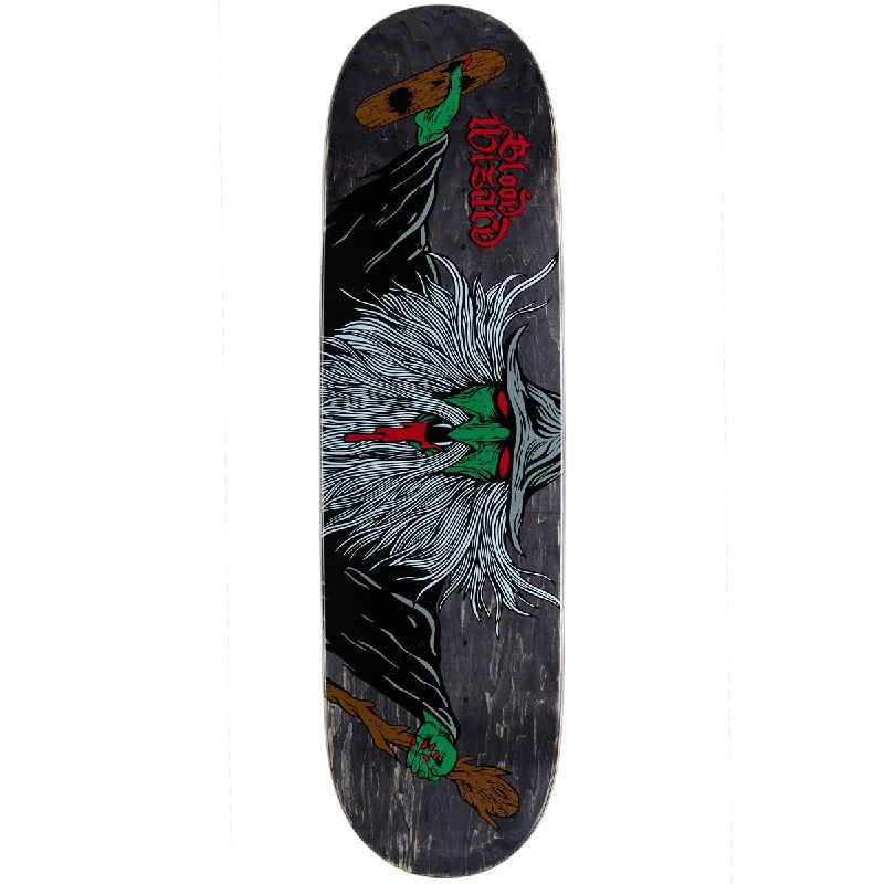 Personalized Skateboard Deck For Street Skating-Blood Wizard Flying Wizard Skateboard Deck - Assorted Stains - 9.00"