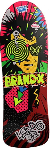 Custom Skateboard Deck For Team Skateboards-Brand-X - Team - Weird-Stick - Shaped Deck - 10.0 (Hand Screened)