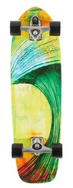 Custom Wooden Skateboard Deck-Carver C7 Raw Greenroom 2022 Complete 9.75 in