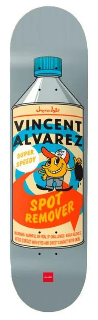 Custom Skateboard Deck For Limited Edition-Chocolate Skateboard Company Vincent Alvarez Essentials Spot Remover Deck 8.25 in