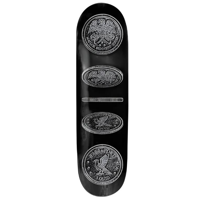 Personalized Skateboard Deck For Skater Art Designs-Coin (Matlok Bennett-Jones) Deck - 8.38