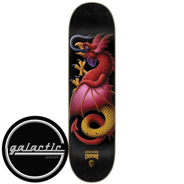 Personalized Skateboard Deck For Artistic Skateboards-Creature Lockwood Crest Deck 8.25"