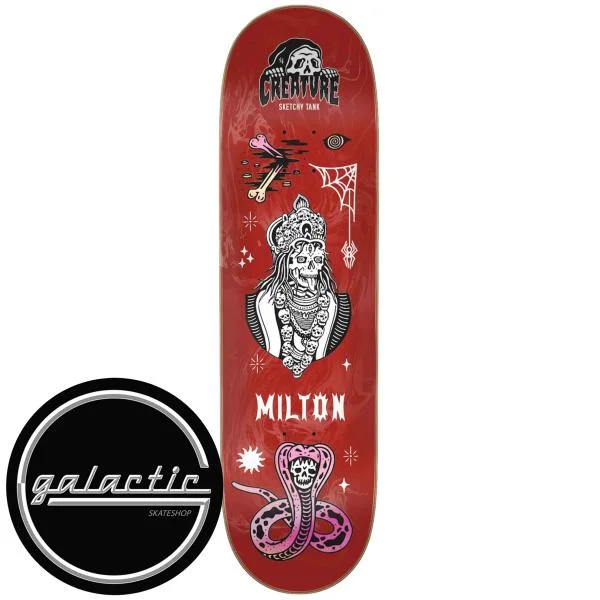 Personalized Skateboard Deck For Street Graphics-Creature Milton Martinez Trippy Tanks VX Deck 8.51"