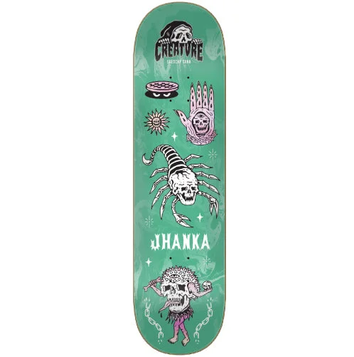 Personalized Skateboard Deck For Trendy Art-Creature X Sketchy Tank Jhanka Gonzalez Trippy Tanks VX Skateboard Deck 8.25"