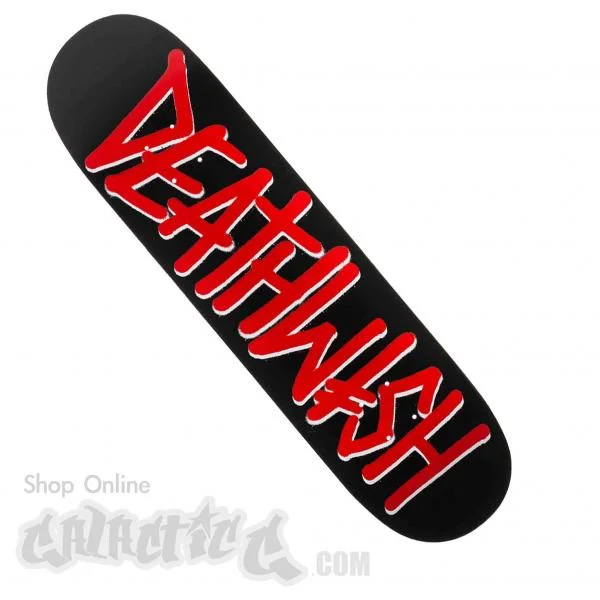 Personalized Skateboard Deck For Custom Graphics-Deathwish Deathspray Red Deck 8.25"