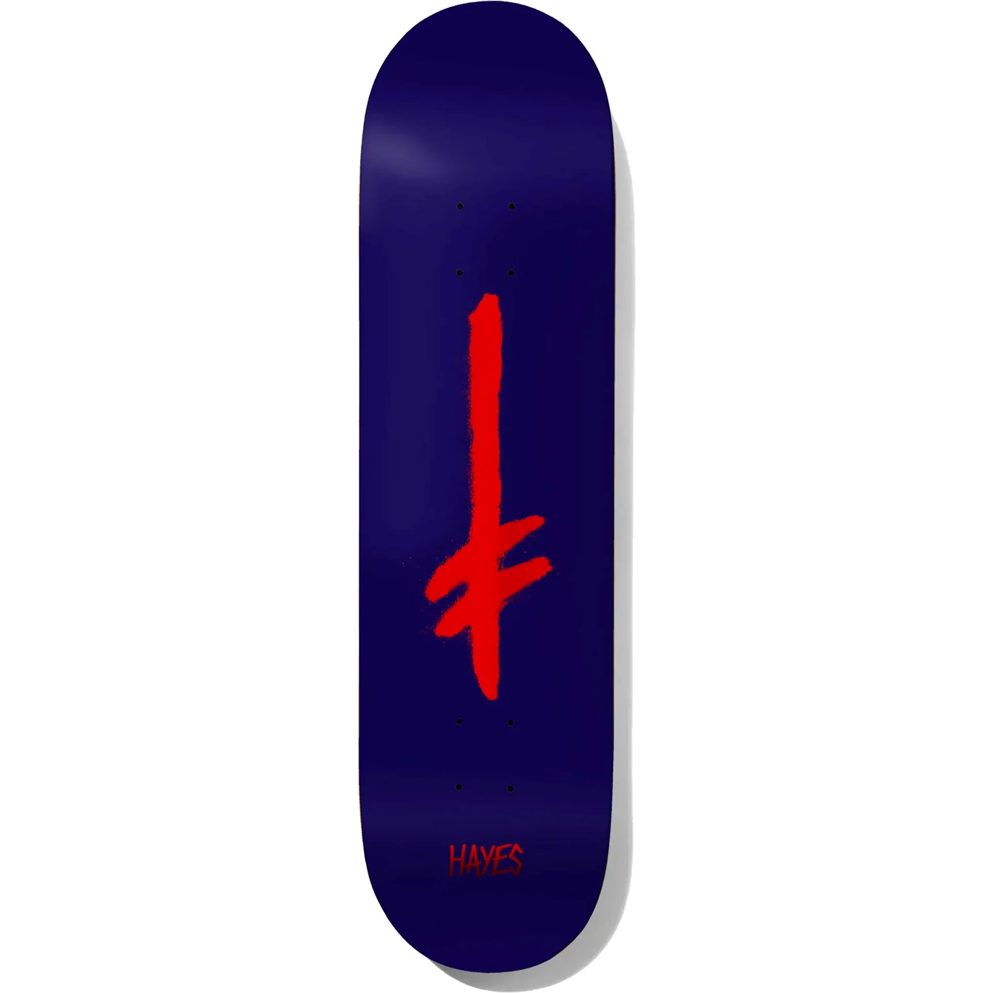 Custom Skateboard Deck With Colorful Designs-Deathwish Hayes Credo Navy/Red Foil Skateboard Deck  - 8.00