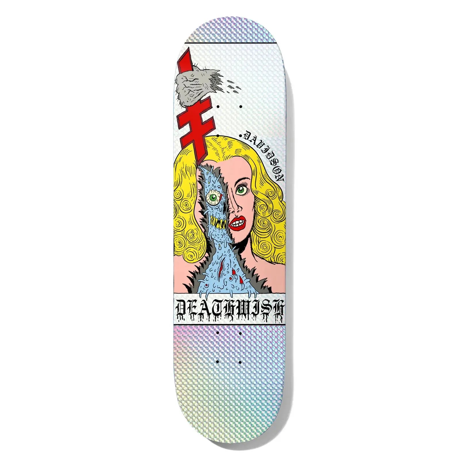 Personalized Skateboard Deck For Beginners-Deathwish Julian Davidson Fake Skin Skateboard Deck - 8.0