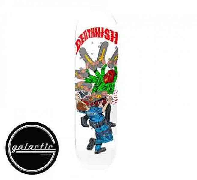 Custom Skateboard Deck With Premium Wood-Deathwish Pedro Delfino Nightmare City 8.38"